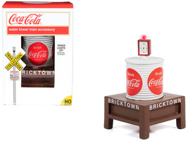 &quot;Coca-Cola&quot; Water Tower with Light &quot;Bricktown&quot; for 1/87 (HO) Scale Models by Cla - £31.07 GBP