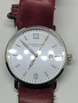 Stuhrling Original Krysterna Crystal Water Resistant 30m Watch With Burgundy... - $49.99