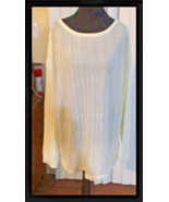 Verve Ivory Knit Sweater Lightweight 1X NWT - $19.79