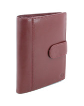New Smart Genuine Sheep Leather Family Size Passport Travel Wallet/Holder Ruby - £23.97 GBP