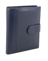 New Smart Genuine Sheep Leather Family Size Passport Travel Wallet/Holder Blue - £23.97 GBP