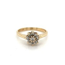 14K Gold Diamond Ring Size 5.25 2.4g - £1,542.35 GBP