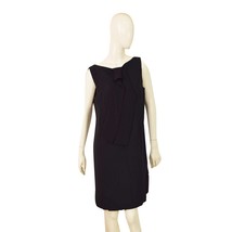 Benetton Black Sleeveless Mini Length Tank Dress Back Zipper Size L - $31.68