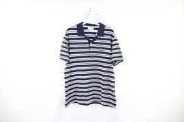 Lacoste Mens Large Striped Color Block Big Croc Logo Collared Golf Polo ... - £31.12 GBP
