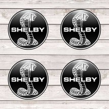 4X50 MM Silikone Stickers Ford shelby domed for wheel rim center caps - £10.22 GBP