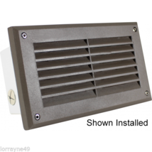 Step Light Cover Face-plate Dark Bronze  8-7/8X5 inch LOUVER AND GLASS S... - $25.27