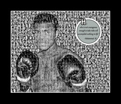 Muhammad Ali Photo Mosaic Print Art- 11x14 Matted Print - £15.63 GBP