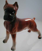 COME ON LET&#39;S PLAY! 1950s BOXER Figurine in Bone China - $26.90