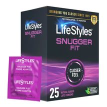 Lifestyles Snugger Fit Natural Rubber and Lubricated Latex Condoms Value... - $6.58