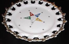 Vintage 8&quot; Eastern Star Plate with Gold Trim - £5.54 GBP