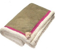 Zoeppritz Zoo Baby Blanket with Pig - Fleecy Micro Suede - $95.00