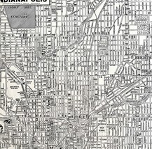 Indianapolis City Map 1935 Indiana Antique Atlas Street View 14 x 11&quot; LG... - $734.82 MXN