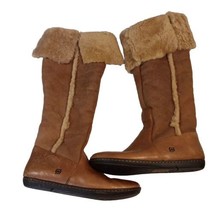 BORN Oakdale Over The Knee Shearling Brown Boot Women&#39;s Size 10/42  - £34.91 GBP