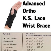 Advanced Ortho K.S. Lace Wrist Brace X-Large Left (Over 8½) - $19.40