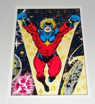 1978 Captain Marvel Poster, Vintage Original Jim Starlin Marvel Comics pin-up - £21.64 GBP