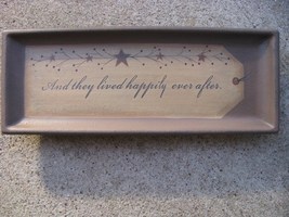Wood Plate  31566L - And they Lived Happily Every After. - $10.95