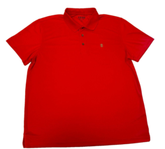 Izod Golf grid Polo Shirt Red Mens size XL - £11.21 GBP