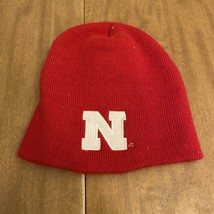 University Of Nebraska Beanie Hat Cap Red N - £7.05 GBP