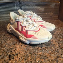 Adidas Ozweego White Red Sneakers  Shoes EF4284 Sz 5 - £34.15 GBP