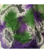 vintage nylon scarf made in Japan a Paris scarf head covering neckwear  - $27.16 CAD