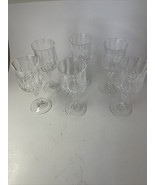Longchamp Durand Cristal D&#39;Arques Crystal 6 1/2 &quot; Water/Wine Goblets Set 6 - $532.91 MXN