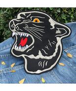 Black Panther Tiger Vintage Patch 8.5 x 8 Inch Large Back Embroidered Ja... - €29,29 EUR