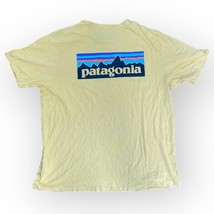 Patagonia Organic Cotton Tee Mens Back Logo Short Sleeve Size L - £15.81 GBP