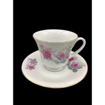 Teacup and Saucer Rose design made in China - $14.83