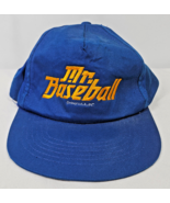 Vintage Mr. Baseball Blue Snapback Hat Cap SOME WEAR - $20.30 CAD