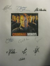 Criminal Minds Signed TV Script X10 Mandy Patinkin Tom Gibson Shemar Moore repnt - £15.65 GBP