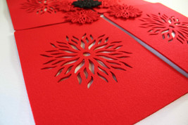 Placemats &amp; Coaster Flames Aster Flower Felt Table Mats Set of 12 pieces - $19.24