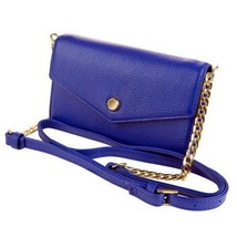 New Stella &amp; Max Blue Leather Crossbody Smartphone Clutch Wallet Purse Bag Nib - £15.97 GBP