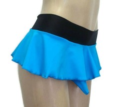Crossdresser, Sissy Thong Panties With Skirt And Sheath Blue - £31.45 GBP