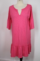 Caslon S Pink Cotton Ruffle T-Shirt Dress - £14.27 GBP