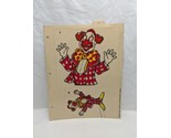 Vintage 1970s Limpygraph 13 Diecut Sheet Clowns  - $79.19