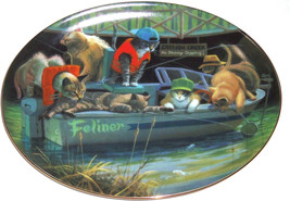 Collector Plate Kitty Cat Catfish Creek Boat Fishing Franklin Mint - $49.95