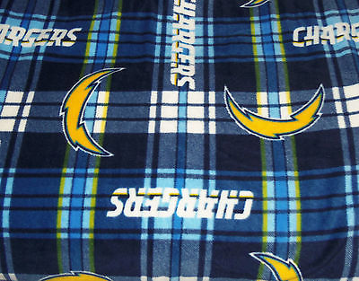 Primary image for Los ANgeles Chargers Baby Blanket Fleece Pet Lap Blue Gold 30" x 24" NFL Footbal