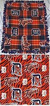 Detroit Tigers Baby Blanket Fleece Pet Lap Navy Orange  30" x  24" MLB Baseball - $42.95