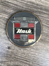 Vintage Wheaties Cereal 1950&#39;s Nash Car Badge Round Emblem Tin Premium P... - £24.24 GBP