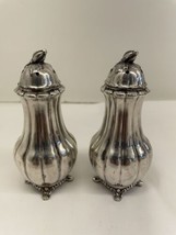 Vintage Sheffield Design by Community Melon Silverplated Salt and Pepper Shakers - £12.47 GBP