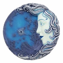 Luna Selene Moon Goddess Decor Wall Plaque 5.25&quot; Diameter Wiccan Wicca Art - £23.58 GBP