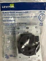 8 PK Leviton 279-S00 50A 125/250V Flush Mount Receptacle, NEMA 14-50R - $65.00