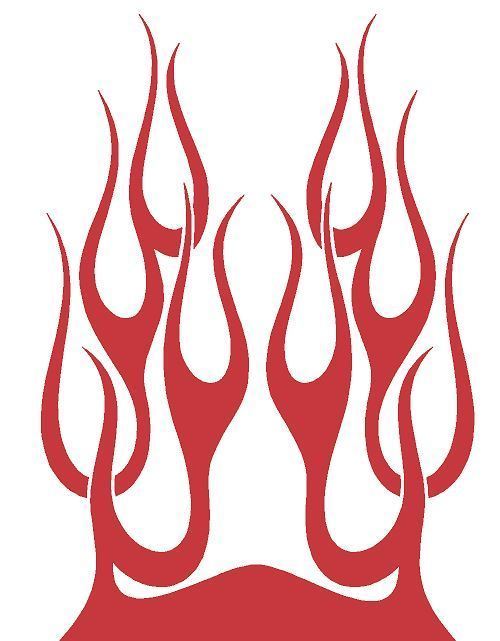 FLAME HOOD #H53 DECAL VINYL GRAPHIC CAR TRUCK VEHICLE FIRE  AUTO VAN SUN BLAZE - $41.39
