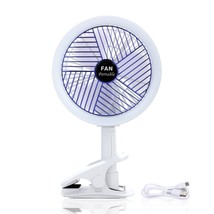 360°Rotating Detachable Clamp Fan, Battery Powered USB Camping Fan Portable - £37.65 GBP