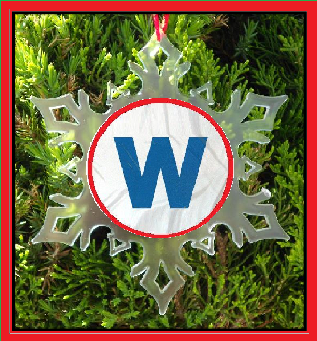 FLY THE W  CHRISTMAS ORNAMENT - FLYTHEW SNOWFLAKE ORNAMENT - $12.95