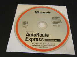 Microsoft AutoRoute Express Europa 98 - Version 6.0 (PC, 1997) - Disc On... - $15.78