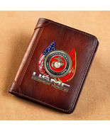  Men Wallets USMC United States Marine Corps Short Card Holder Purse Lux... - £62.69 GBP