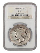 1921 $1 NGC F12 (High Relief) - $254.63