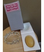  Avon TIMELESS Soap Bar w Ultra CRYSTAL Soap DISH &amp; Original BOX - £19.66 GBP