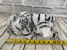 Toy Max Collection XYZ Plush white tiger black striped stuffed animal teddy  - £10.31 GBP